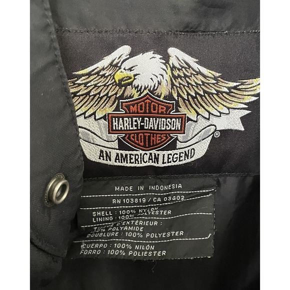 Women's Harley Davidson Racing Jacket 100% Nylon Size Med RN103819/CA03402 - Picture 6 of 13